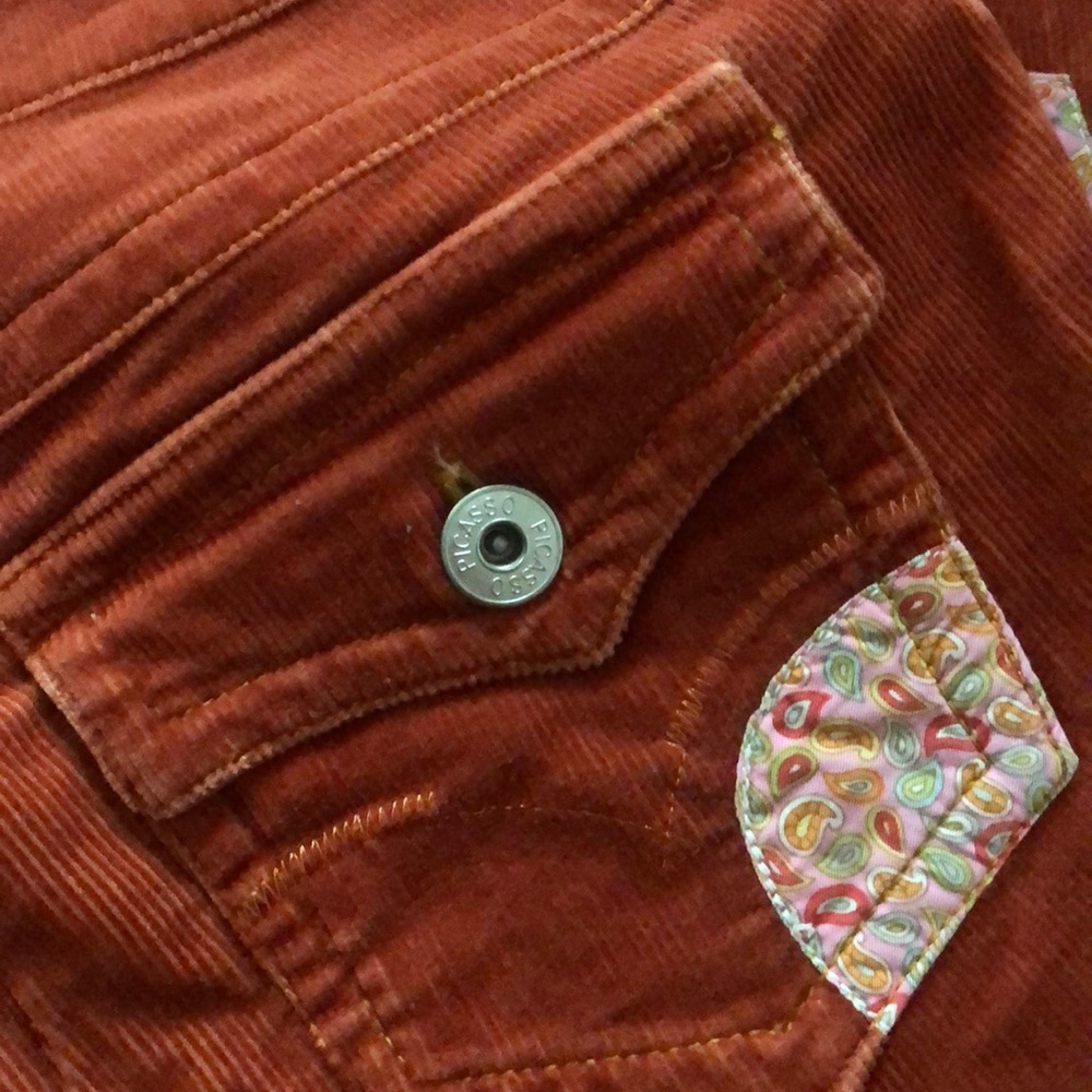 Vintage orange Corduroy Bootcut pants🌺 - Picture 3 of 7